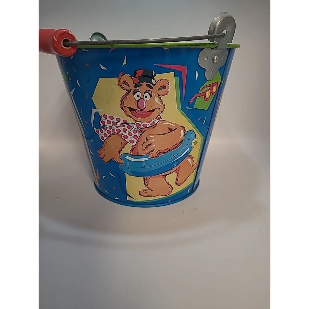 Vintage Sand Pail, KERMIT THE FROG, Miss Piggy, Animal, Fozzie‎